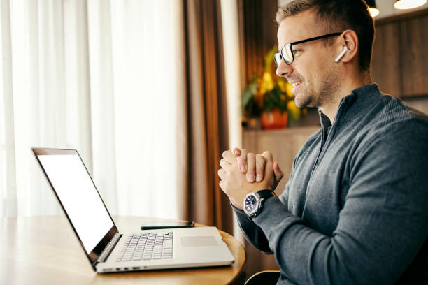 istock Side view of satisfied freelancer accepting the deal while having conference call. 2192788851