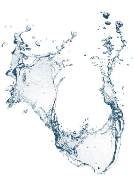 istock 3D illustration of blue waves and splashes on a white background 2192791754