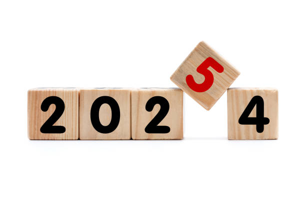 istock New Year 2025 with toy blocks isolated 2192796359