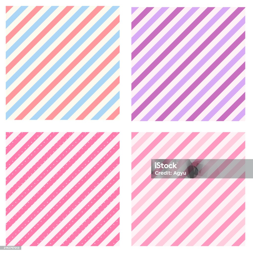 Stripes Types 4 Types Of Diagonal Stripes Stock Illustration - Download Image Now ...