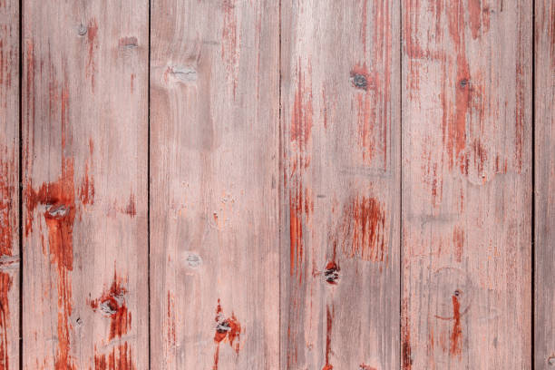 Grunge old brown wood door textured background.