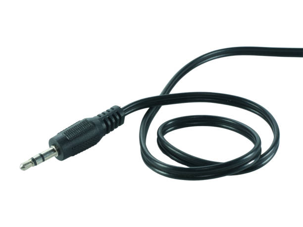 istock Wire cable of usb and adapter isolated on white background with clipping path.Electronic Connector.Selection focus. 2192800580