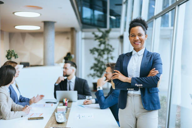 istock Business executive smiling in her office space 2192806796