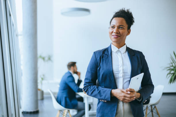 istock Pleased business executive in modern office space 2192806816