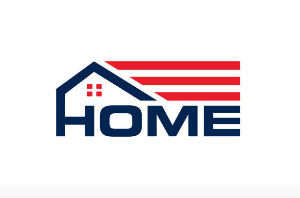 USA House Logo Design America House Logo Patriotic House Logo USA Flag House Logo United State of America Real Estate Logo Design Vector Icon Symbol USA House Logo Design America House Logo Patriotic House Logo USA Flag House Logo United State of America Real Estate Logo Design Vector Icon Symbol Silhouette Illustration brand identity Business american flag house stock illustrations