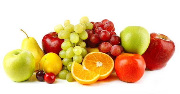 istock Ripe fruits isolated on white background 2192810197