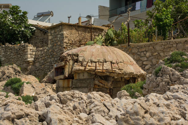istock Bunker on Himare Beach, Albania 2192814946