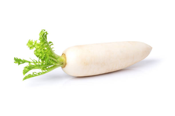 istock Daikon radishes isolated on white 2192815752
