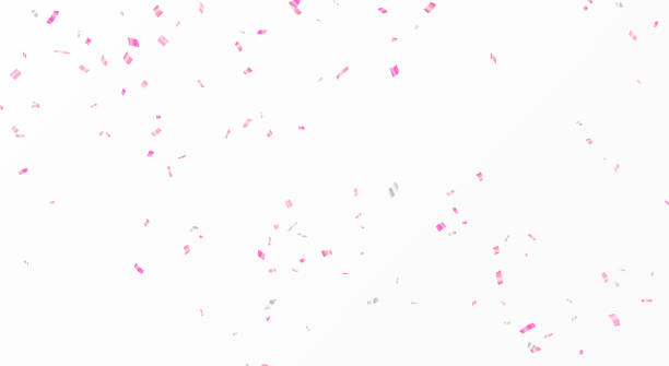 istock Beautiful pink confetti banner for party and celebration background 2192818739