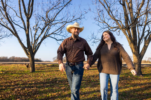 istock Happy young American couple during sunset 2192820202