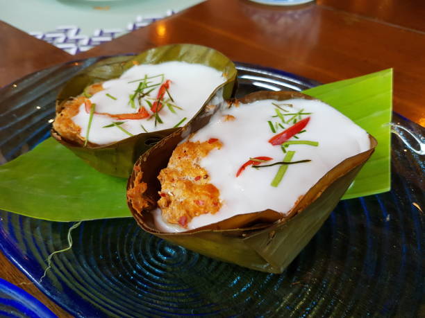 istock Thai Steamed Fish in Red Curry Mousse 2192820505