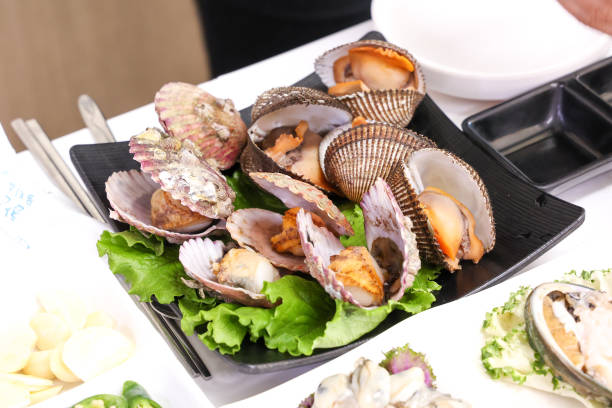 istock Korean seafood. Steamed clams 2192824394