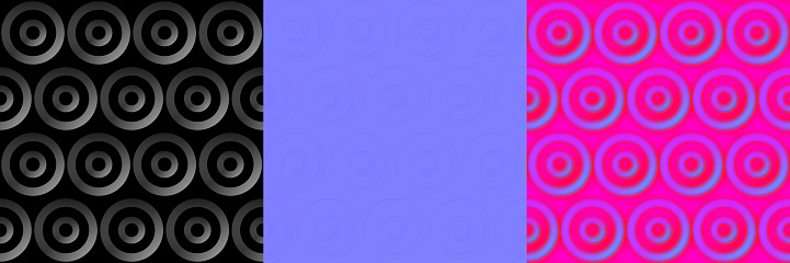 Normal Map Rgb Values Dobble Circular Pattern Modern Seamless Tiled Texture Height Map Normal ...