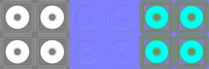 Normal Map Rgb Values Square Floor Tile Contemporary Seamless Tiled Texture Height Map Normal ...