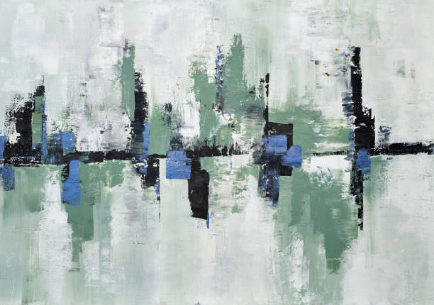 istock Contemporary abstract painting with bold lines and geometric shapes, perfect for adding a modern touch to spaces that need a stylish and artistic focal point. 2192830392