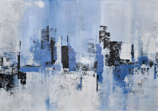 istock A modern abstract piece with soft gradients and flowing lines, bringing a serene and elegant atmosphere to any contemporary space 2192830396