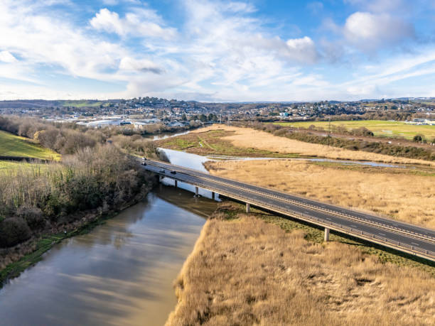 A381 road bridge to Newton Abbot over River Teign