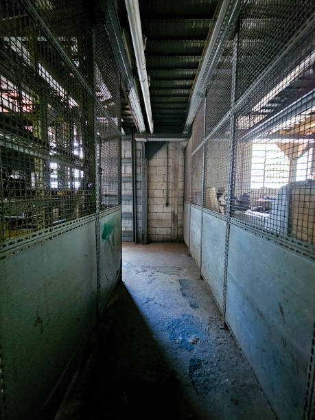 istock Corridor of an old industrial facility 2192832327