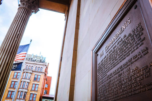 istock Historic Chester County Courthouse Ten Commandments West Chester Pennsylvania 2192836188