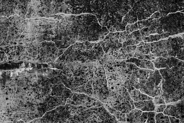 Background of an old stone wall in black and white