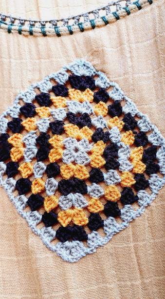 istock Crochet pattern. Summer women's dress. ornament. 2192839698