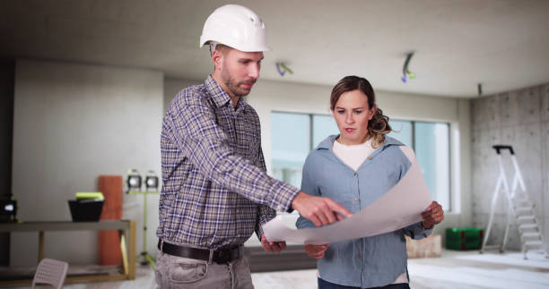 istock Home Construction Inspector And Interior Designer Contractor 2192842670