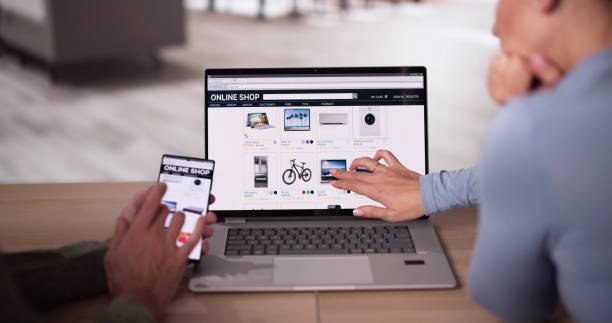 istock Couple Shopping Electronics Online 2192842747