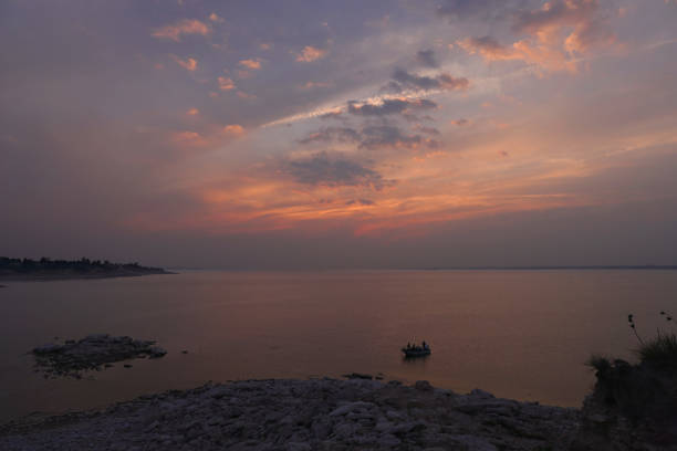 Fishing at Sunset on Lake McConaughy