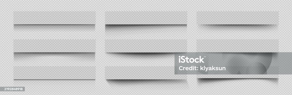 Rectangular Soft Shadows Effect Stock Illustration - Download Image Now ...