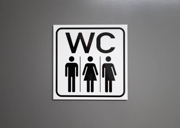 Gender-neutral toilets - WC sign