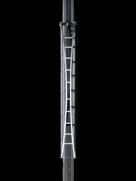 istock Aerial view of modern bridge at night 2192853051