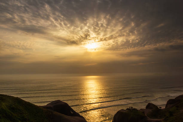 Sunset at Pacific Ocean - Miraflores District, Lima, Peru
