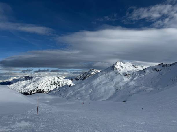 istock French Alpine scene with snow 2192862782