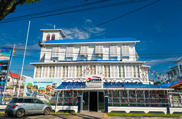 Georgetown, Guyana - July 15, 2024: Guyana Office for Investment. It is a government agency responsible for promoting and facilitating investment in the country, as well as supporting export development