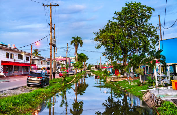 istock Scenic View of a Tranquil Canal in Georgetown, Guyana 2192865687