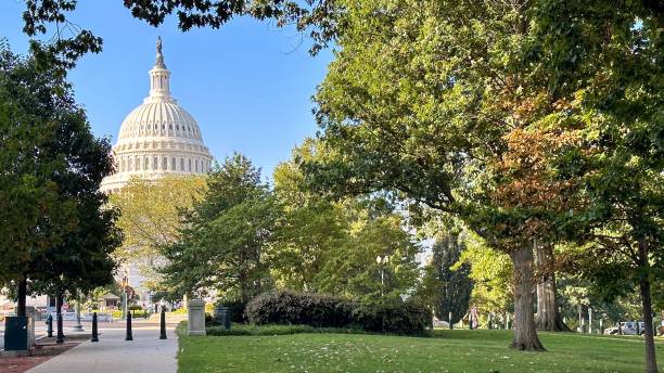 istock U.S. Capitol Building with Surrounding Greenery 2192868983