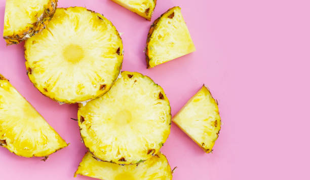 istock Ripe pineapple slices, Fresh fruit 2192869079