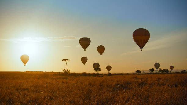 istock Hot Air Balloons Over Masai Mara 2192875946