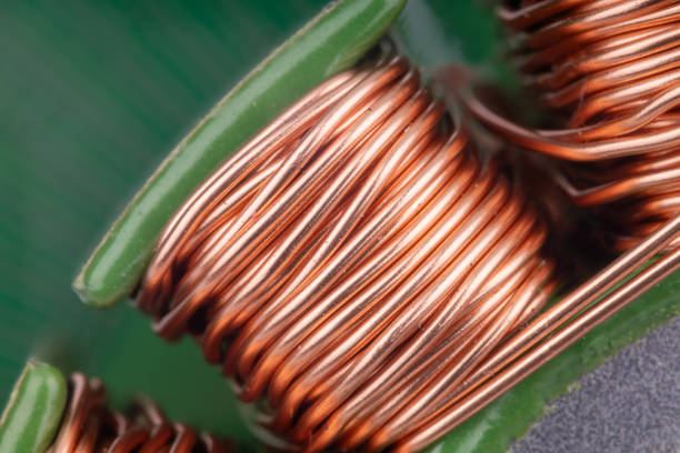 Copper flat bars, clean and polished, close-up view
