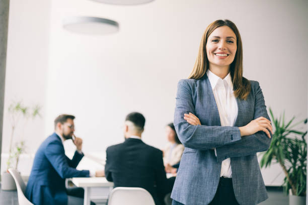 istock Happy manager in professional workplace 2192882553