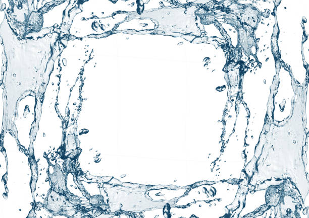 istock 3d illustration of swirling blue waves and splashes on white background 2192886072
