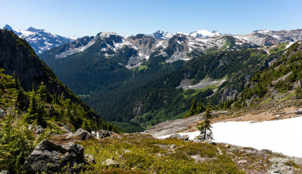 istock The last of the winter snow melts on a Canadian mountain peaks 2192893473