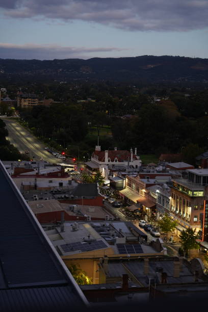 istock Quiet main street at night 2192897390