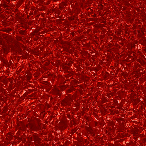 istock Red foil leaf shiny texture, abstract wrapping paper for background and design art work. 2192907897