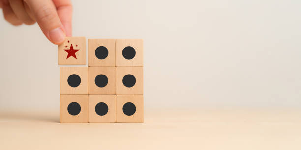 istock Differentiation, value added, marketing strategy concept. Wooden blocks with special, limited, exclusive, VIP, made to order, customization icons. Provide uniqueness, product or service positioning. 2192909268