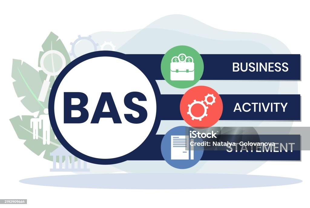 Bas Activity Bas Business Activity Statement Acronym Stock Illustration - Download ...