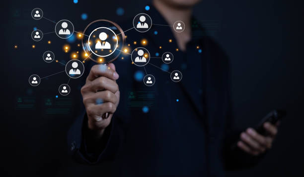 istock HR Business people use human resources effectively to find people who provide data management and marketing services for teamwork and professional use of technology. 2192917917