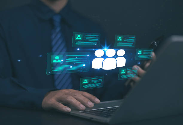 istock HR Business people use human resources effectively to find people who provide data management and marketing services for teamwork and professional use of technology. 2192917919