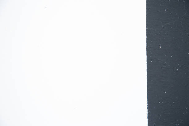 istock A detailed close up of a black and white wall while snow is falling on it 2192924061