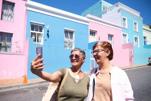 istock Two senior friends taking a selfie portrait. 2192924512